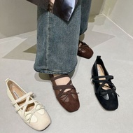 WC3 Soft Suede French Mary Janes with Bow - Ideal for Evening Wear 2025