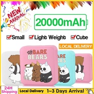 We Bare Bears 20,000mah Cute Mini PowerBank Cartoon Portable Mobile Power Bank