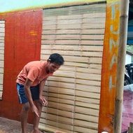 tirai bambu gulung / tirai pintu / tirai jendela / kerey bambu turai murah