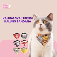 Trendy Scarf Necklace Small Dog Necklace Cute Trendy Pattern Cat Bandana Necklace Cat Collar Cute Ca