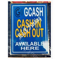 ✐Gcash Cash in cash out laminated signage