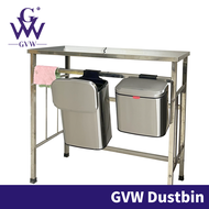 GVW Dustbin Kitchen Hanging Trash Bin Wall Mounted Kitchen Rubbish Bin Bathroom Cabinet Tong Sampah