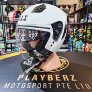 CLEARANCE SALE..!! OZI 72 JET *PSB APPROVED GLOSS WHITE HELMET