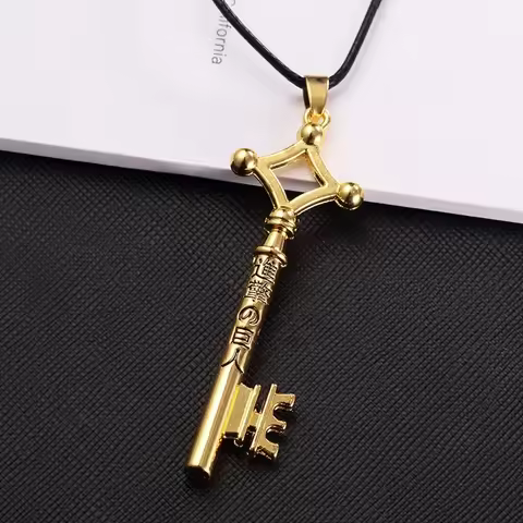 2025 Attack On Titan Eren Key Necklace Shingeki No Kyojin Pendant Vintage Retro Anime Jewelry For Me