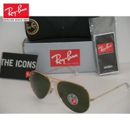 RayBan 3025 genuine aviator green polarized Rb 3025 001/58 62Mm big sunglasses