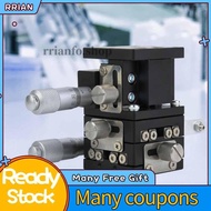 RRIAN LD40-LM 3 Axes XYZ Linear Stage Trimming Platform Bearing Tuning Sliding Table 40x40mm