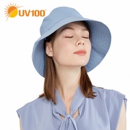 [UV100] Sunscreen Anti-UV-Ice Silk Lightweight Wide-Brim Bucket Hat Running Cap Golf Cap Cycling Cap
