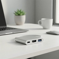 USB-C  4K HDMI ,、 Hab Video USB-C kepada 4K HDMI, Serasi dengan TV, Projektor dan Paparan