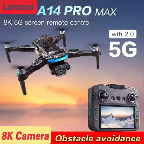 Lenovo A14 Pro Max Gps Drone Brushless Screen Control Obstacle Avoidance Optical Flow Intelligent Re