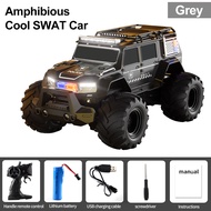 9IMOD 1/16 RC Car Amphibious Stunt Vehicle 2.4G 4WD Police Car Waterproof Climbing Off-road Vehicle
