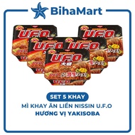 -NISSIN - Nissin U.F.O Mixed Tray Noodles Yakisoba Flavor, Nissin UFO Yakisoba Mixed Noodles, Nissin