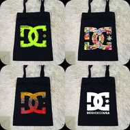 DC Distro Black Tote Bag 100% Premium Baby Canvas DC Distro Tote Bag DC Shoecousa Distro Motif Shopp