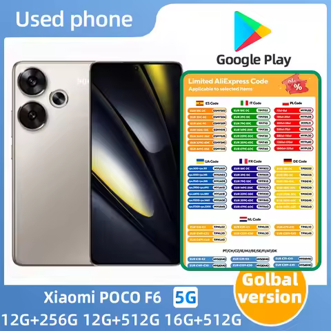 Xiaomi POCO F6 5g Android SmartPhone 6.67-Inches Screen 2712x1220 Pixel 256GB ROM 50MP Camera Origin
