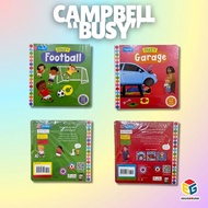 Campbell Busy, Busy Football, Busy Garage, Import book, Imported book, Children's Story book