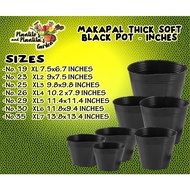 ۩▼❁10 PIECES Makapal Thick Soft Black Pots Wholesale BIg Sizes