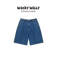 WACKY Willy Bermuda Denim Shorts Navy (80012SBDSPU_H5NAXX)