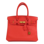 HERMES Epsom皮革Birkin 30金扣手挽袋Rose Jaipur