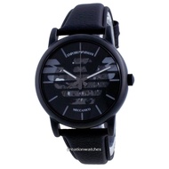 Emporio Armani Luigi Skeleton Leather Automatic AR60032 Men's Watch