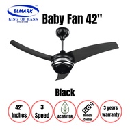 Elmark Baby Fan (GM) 42" with Remote Control AC motor Ceiling Fan - 3 speed