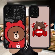 Q9 Brown Bears soft Casing for Samsung F04 A04E M04 J7 Pro A12 A06 A07 A22 A04 A05 J2 5GPrime