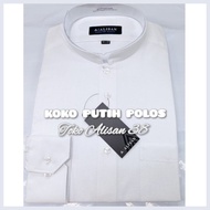 ch@ Alisan KOKO PUTIH / HITAM Polos Lengan Panjang