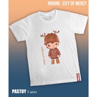 เสื้อยืดแขนสั้นพิมพ์ลาย เสื้อยืด พิมพ์ลาย Hirono City of the mercy น้องกวาง ผ้าบาง นุ่ม ใส่สบาย Size