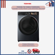 TOSHIBA TW-T25BZU115MWS(MG) 10.5KG FRONT LOAD WASHING MACHINE