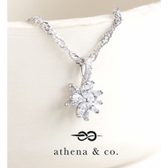 Necklace Athena &amp; Co. 18k White Gold Plated Francesca Necklace