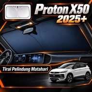 【Proton X50 2025+】Car Sun Shade Window Curtain UV Protection Heat Insulation Foldable Sun Visor Inte