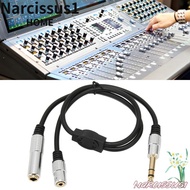 NARCISSUS 1 Split in 2 Sound Cable, Flexible 0.5m / 1.6ft 6.35mm Male to 6.35mm 3.5mm Female, Durabl