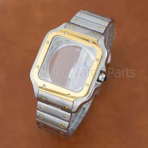 38mm Square Watch Case Stainless Steel Santo Case NH35 Modification Parts Seiko Mod Accessories NH36