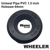 Uniseal Rubber 1.5 Inch PVC Pipe for Aquaponic and Hydroponic System WHEELER