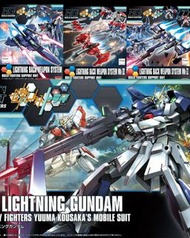 HG LGZ-91Lightning Gundam &Back Weapon System Set電光高達 &武器系統Set(HGBF) 高達模型