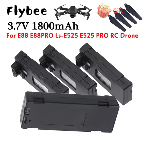 For E88 Battery Rechargeable Battery 3.7V 1800mAh For RC Drone E88 E88PRO E88EVO E525 E99 P1 Li-po B