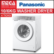 PANASONIC NA-S106G1WSG 10/6KG WASHER DRYER ( 4 TICKS )