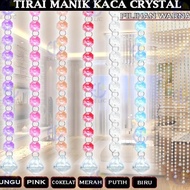 EELIC TMM-P1M CONTENTS 5 PCS CRYSTAL BEAD CURTAIN DECORATIONS 1 METER LENGTH (CONTENTS 45 PCS GLASS 