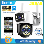 JRBAS Linook Yoosee กล้องวงจรปิดกลางแจ้งไร้สายWifi กล้องวงจรปิด4K 8MPการติดตามอัตโนมัติการโทรสองทางก