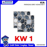 Kia - Keramik Lantai Kamar Mandi Kasar Floor Tile Paragas Grey 40X40 K