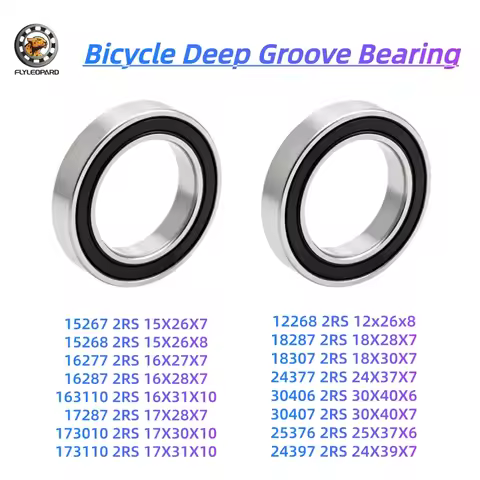 2pcs/lot 15267 16287 17287 18287 24377 25376 30406 2RS Ball Bearing 17x28x7mm for Bike Wheels Bottom