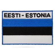 愛沙尼亞 國旗 裝飾貼 熨斗布貼 電繡燙貼 熱燙刺繡章 熨斗燙布貼