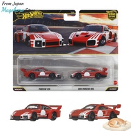 Hot Wheels Premium 2-Pack Porsche 935 / 2018 Porsche 935 Vehicle Toy Diecast Car Ages 3+ Red JHW51