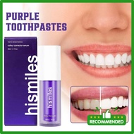 Hismile V34 purple toothpaste colour corrector Whitening teeth karang gigi Ubat Pemutih Gigi Stain R