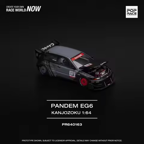 PopRace 1:64 PANDEM Civic EG6 alloy car model