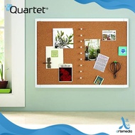 [Deli Atk] Quartet Bulatin Board - Oak Cork Whiteframe Board 43Cmx58.5Cm