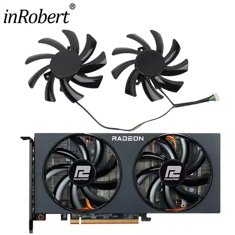 85mm T129215BU RX 5700 5500 XT Graphics Cards Fan ​For Powercolor Fighter AMD RX 6700XT 6600XT 6600 
