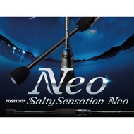 Evergreen Poseidon Salty Sensation Neo 2 Piece Spinning Fishing Rod Aji Rock Fish Light Game