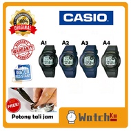 Casio F-200W-1A [100% ORIGUNAL] KIDS Student Youth Digital Sport F-200W-2A F-200W-2B F-200W-9A F-200