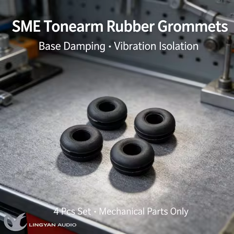 4pcs Exact Fit Rubber Grommets For SME 3009/3010/3012, Mechanical Damping Tonearm Base Part