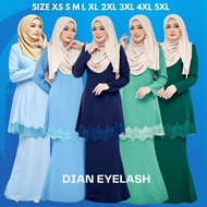 💥ready stock  Dian Eyelash Kurung Riau Lace Swaroski Beads Raya Sedondon baby blue dusty blue navy dusty green emerald