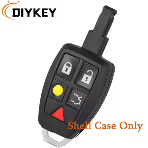 DIYKEY Remote Key Shell Case for Volvo C30 C70 S40 V50 XC90 V70 S60 V40 for KR55WK49259 LTQV0315TX 5